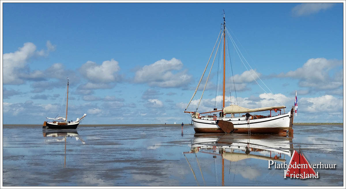 Stevenaak AALTJE ENGELINA droog gevallen bij Schiermonnikoog