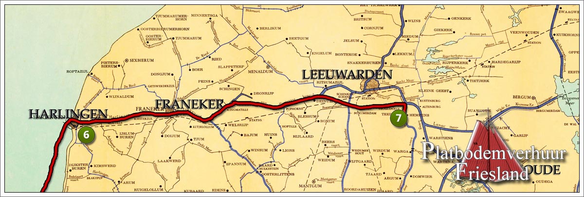 Traject Harlingen - Leeuwarden
