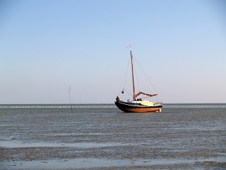 Dolle Dries  auf einer Sandbank